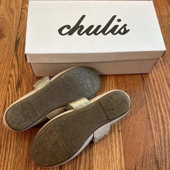 Bone & Gold Mary Jane Flat Size 13 - See description - Picture 2 of 4